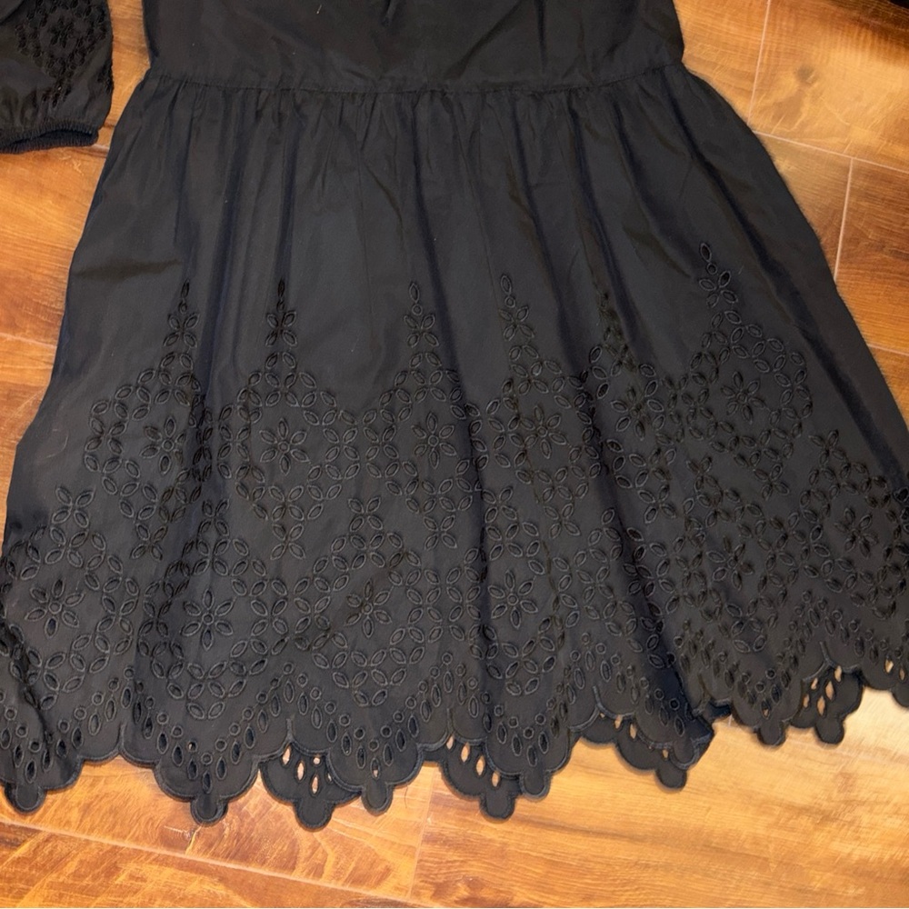 Johnny Was Jade EYELET MINI DRESS Black Size XS - Picture 12 of 14